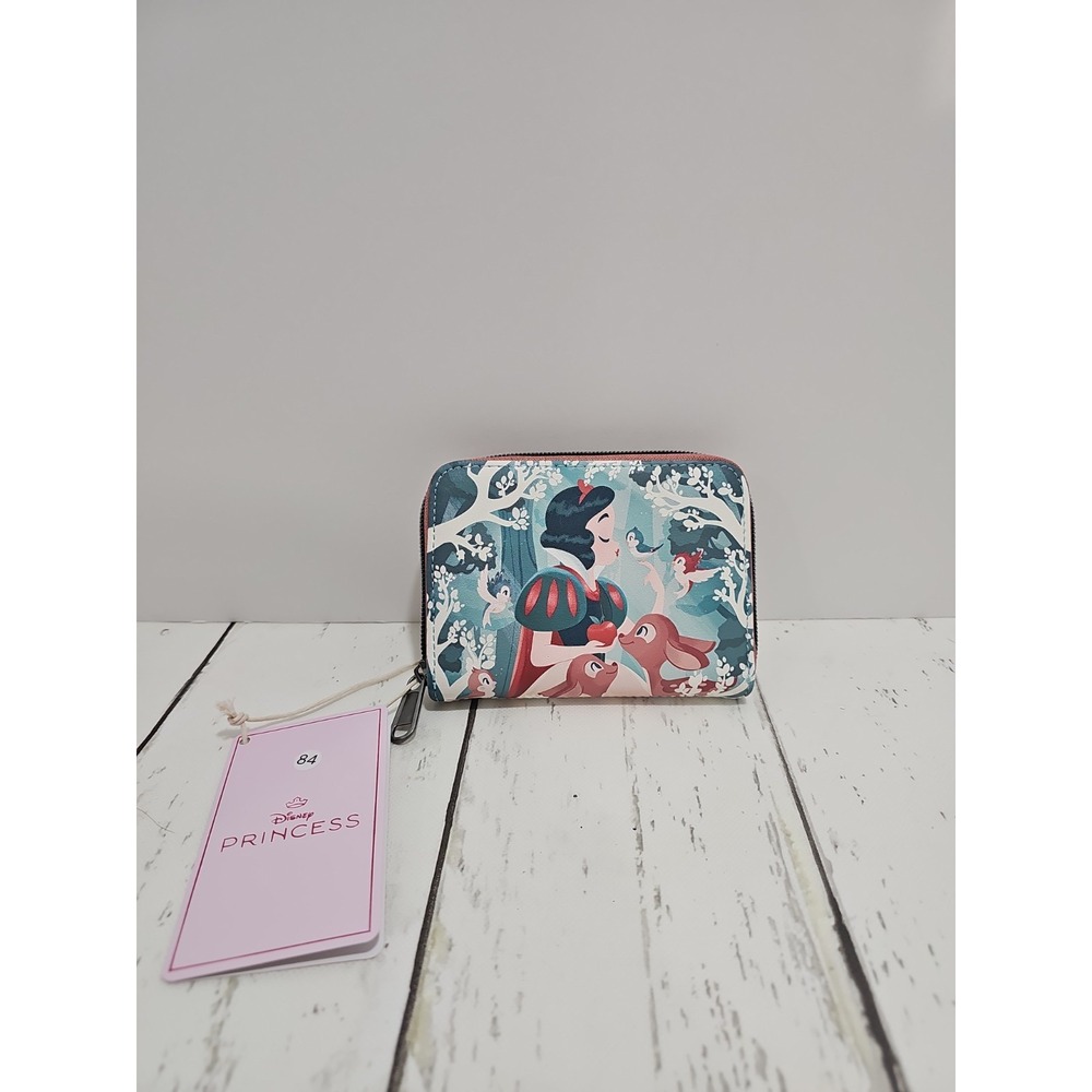 Loungefly Disney Snow White & Forest Animals Mini Zipper Wallet - NWT